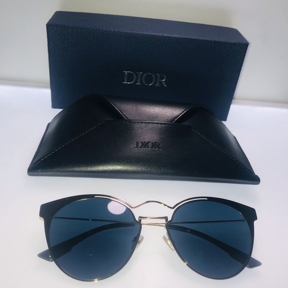 Dior Blue Ship Same Day Gold Nebula 000a9 Sunglasses - Picture 7 of 15